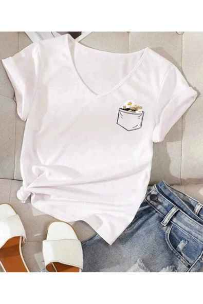 KOZİA OUTDOORS MALKOÇBEY CEP DETAY BASKILI OVERSİZE UNİSEX BASİC T-ŞHİRT - Resim 3