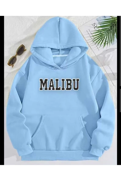 KOZİA OUTDOORS malkocbey malıbu baskılı mavi  swetşirt ürün görseli