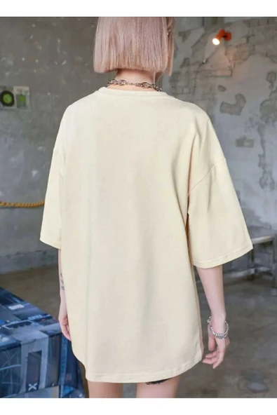 KOZİA OUTDOORS Yeni Sezon Majestic Baskılı Oversize Unisex Bisiklet Yaka Tişört - Resim 2