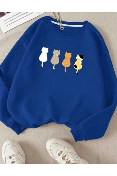 KOZİA OUTDOORS malkoçbey oyaka baskılı oversize unisex sweatşhirt - Resim 4