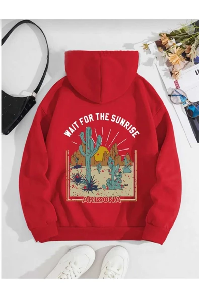 KOZİA OUTDOORS malkoçbey arizona baskılı oversize unisex  swaetşhirt - Resim 3