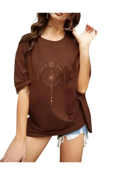 KOZİA OUTDOORS malkoçbey terazi baskılı oversize unisex basic t-şihirt ürün görseli