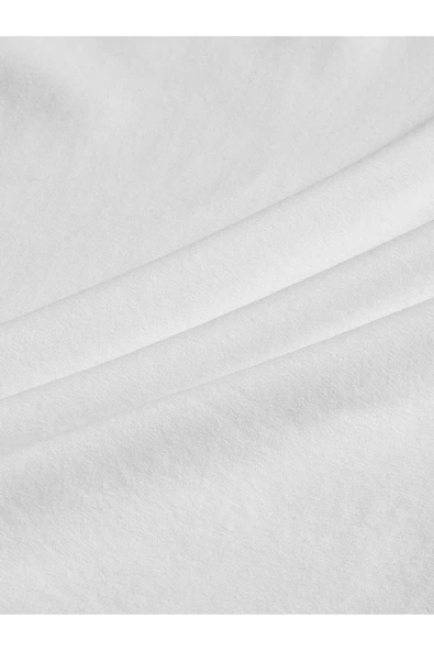 Alviora Newon Beyaz Vintage Baskılı T-shirt - Resim 3