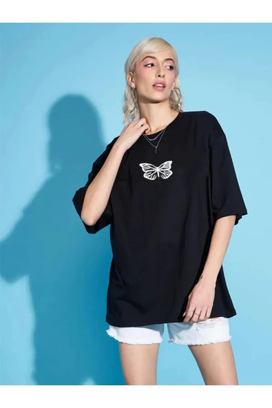 Modern Moda Unisex Uzay Temalı Baskılı T-shirt ürün görseli
