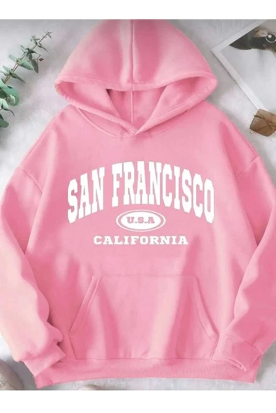 KOZİA OUTDOORS baskılı kapüşonlu unisex oversize sweatşhirt - Resim 7