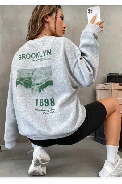 KOZİA OUTDOORS baskılı oyaka  unisex oversize sweatşhirt ürün görseli