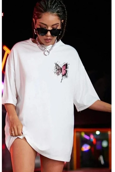 KOZİA OUTDOORS kozia kelebek baskılı oversize tsirt ürün görseli