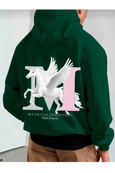 KOZİA OUTDOORS KAPÜŞONLU OVERSİZE UNİSEX SWEATŞHİRT - Resim 3