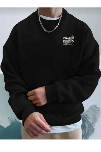 KOZİA OUTDOORS malkoçbey baskılı oversize unisex swetşhirt - Resim 3