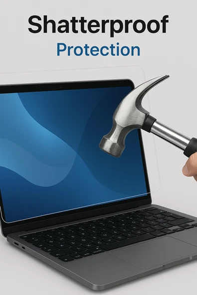 Macbook air 13" (M3) Evoque Case + 9H Nano Ekran Koruyucu - Resim 4