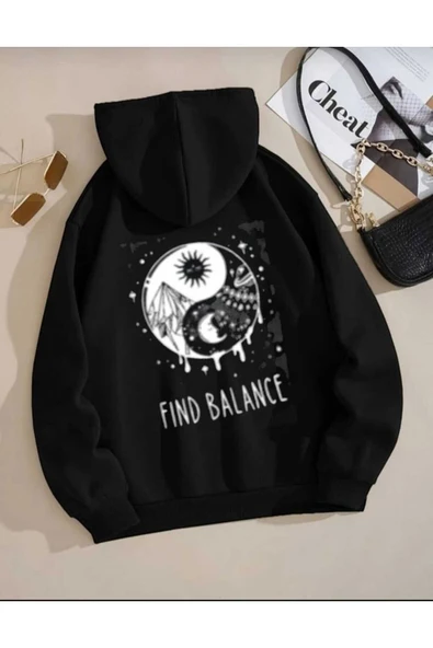 KOZİA OUTDOORS malkoçbey baskılı oversize unisex swetşhirt ürün görseli