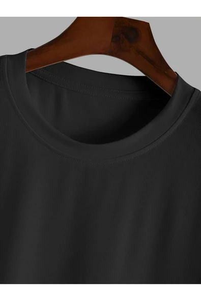 kenoger Unisex Oversize Fit Bisiklet Yaka Creative Yazı Baskılı Tişört - Resim 4