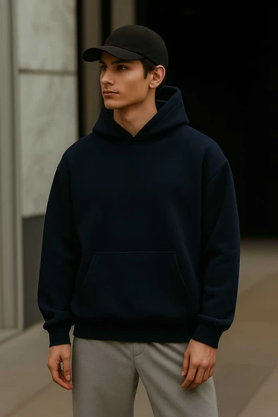 KOZİA OUTDOORS malkoçbey kapüşonlu oversize unisex sweatşhirt - Resim 2