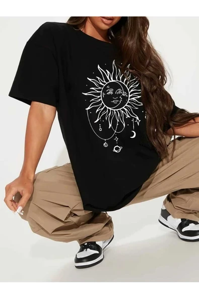 KOZİA OUTDOORS malkoçbey baskılı oversize uvisex bisiklet yaka t-şhirt ürün görseli