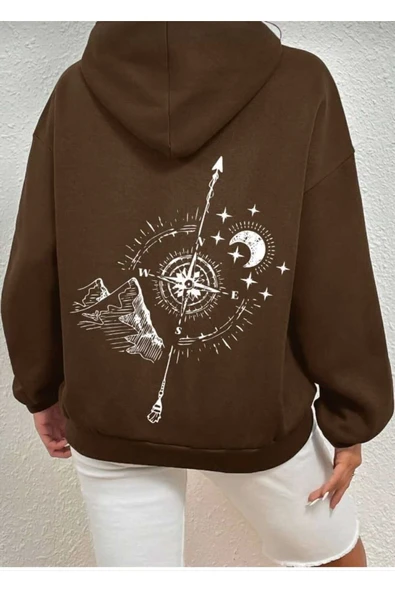 KOZİA OUTDOORS malkoçbey baskılı oversize unisex sweatşirt - Resim 2