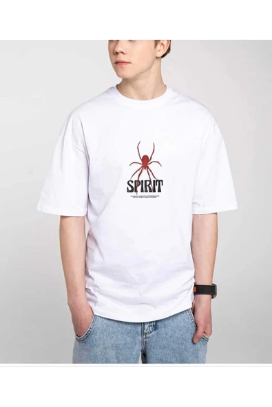 KOZİA OUTDOORS malkoçbey  sprint baskılı oversize unisex o yaka t-şhirt - Resim 2