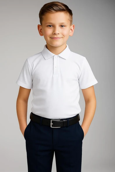 UNCİA OUTDOORS kız erkek çocuk polo yaka tişört 6-13 yaş ürün görseli