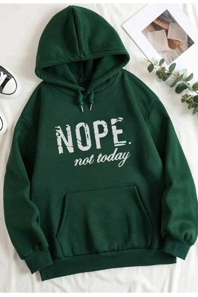 KOZİA OUTDOORS KAPÜŞONLU OVERSİZE UNİSEX SWEATŞHİRT - Resim 4