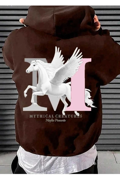 KOZİA OUTDOORS malkoçbey baskılı oversize unisex sweatşirt ürün görseli