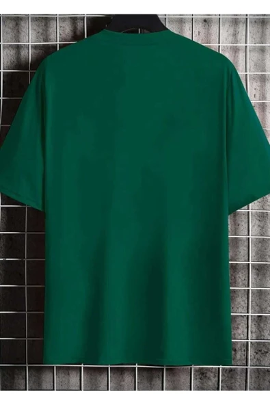 KOZİA OUTDOORS dikey baskılı o yaka oversize unisex basic t-şhirt - Resim 12