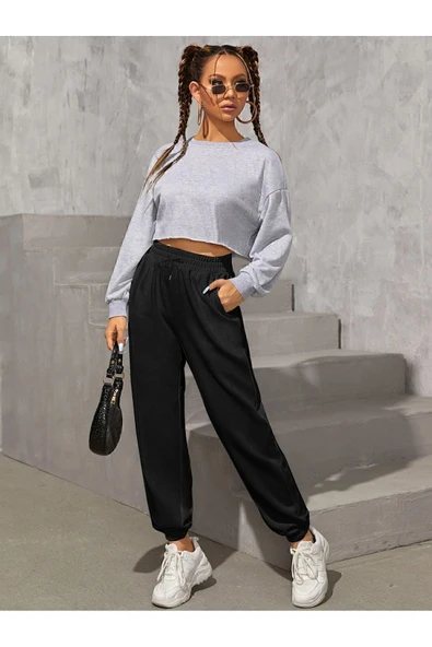 VİPER Yüksek bel paça lastikli kadın eşofman altı - Resim 2