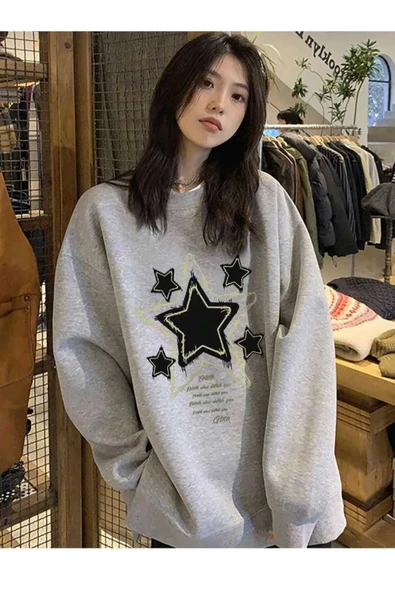 KOZİA OUTDOORS malkoçbey gtxr baskılı o yaka oversize unisex swetşhirt - Resim 3