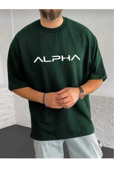 KOZİA OUTDOORS malkoçbey alpha baskılı oversize basic t-şhirt - Resim 3