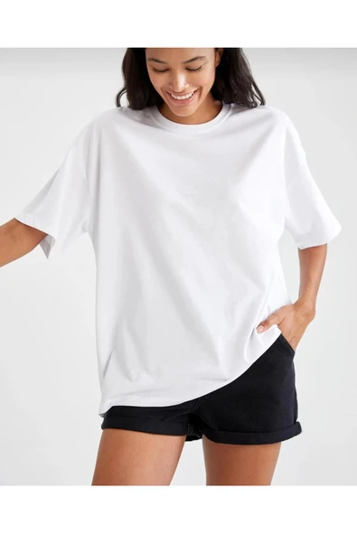 KOZİA OUTDOORS malkocbey beyaz oversize unisex t-şhirt - Resim 2