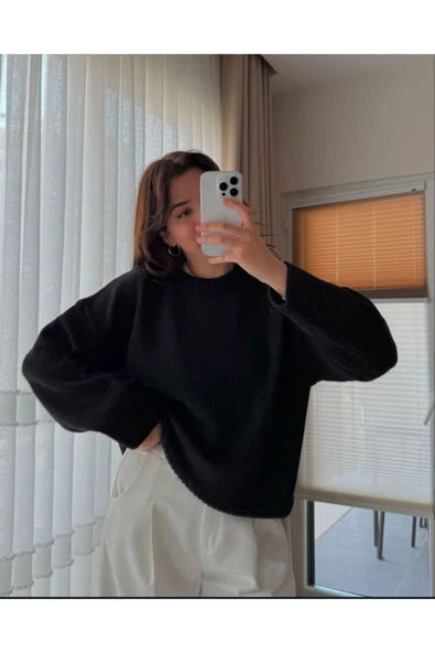 KOZİA OUTDOORS Malkoçbey Bisiklet Yaka Oversize Triko Kazak - Resim 2