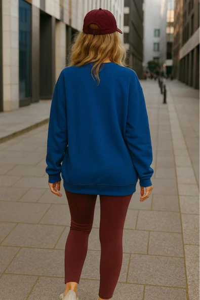 KOZİA OUTDOORS strawberry baskılı oversize kadın sweaşhirt - Resim 11