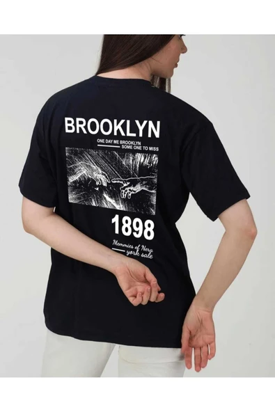 KOZİA OUTDOORS malkoçbey brokliyn baskılı t-şhirt - Resim 3