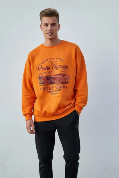 KOZİA OUTDOORS malkocbey  o yaka unisex oversize swetsirt - Resim 10