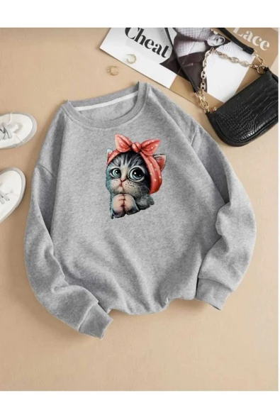 KOZİA OUTDOORS baskılı oyaka  unisex oversize sweatşhirt - Resim 2