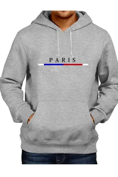 KOZİA OUTDOORS Baskılı Kapüşonlu Oversize Erkek Sweatshirt - Resim 4