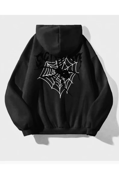 KOZİA OUTDOORS Baskılı Kapüşonlu Oversize Erkek Sweatshirt - Resim 3