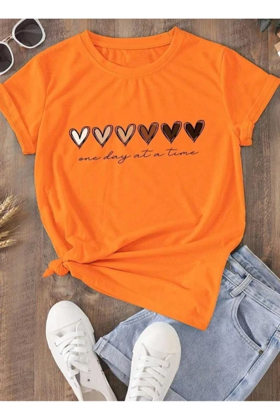 KOZİA OUTDOORS malkoçbey 6 kalp baskılı t-şhirt ürün görseli