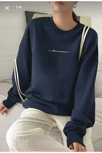 KOZİA OUTDOORS malkoçbey dramer baskılı oversize unisex o yaka swaetşhirt - Resim 6