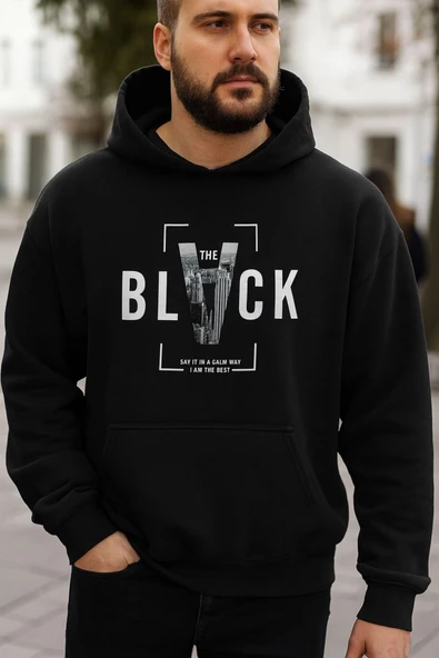 KOZİA OUTDOORS Kapşonlu oversize unisex sweat-shirt - Resim 2