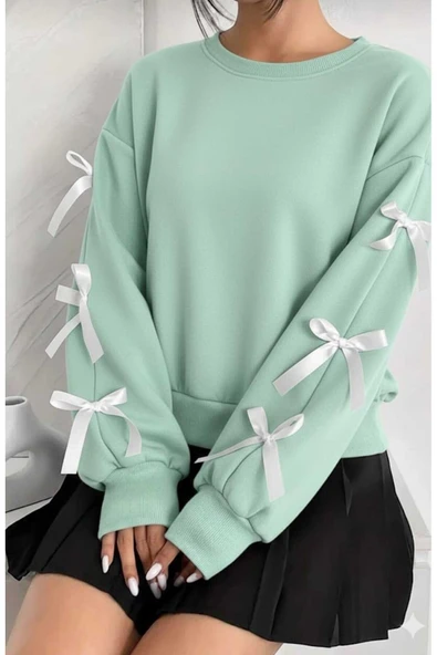 blackbonds kurdale Bisiklet Yaka Sweatshirt şık modern - Resim 8