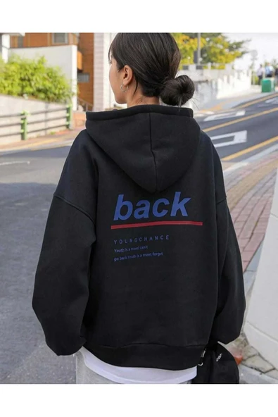 KOZİA OUTDOORS malkoçbey baskılı oversize unisex  swetşhirt - Resim 4