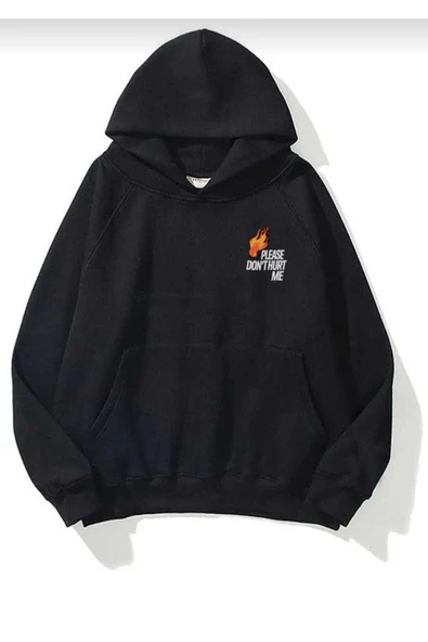 KOZİA OUTDOORS malkoçbey no7 baskılı kapüsonlu oversize unisex swetşhirt - Resim 8