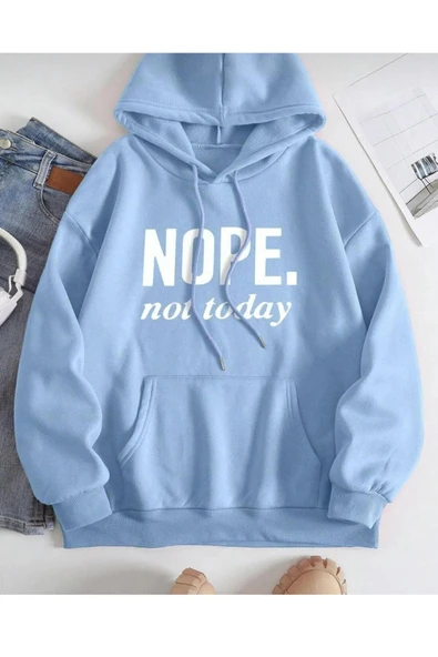 KOZİA OUTDOORS kapüşonlu oversize unisex sweatşhirt - Resim 6