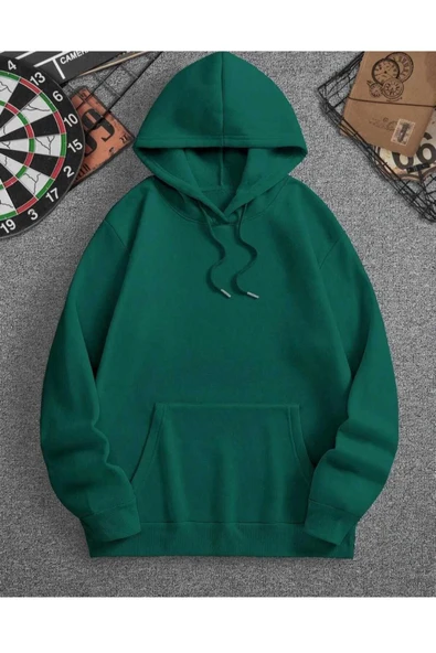 KOZİA OUTDOORS KAPÜŞONLU OVERSİZE UNİSEX SWEATŞHİRT - Resim 6