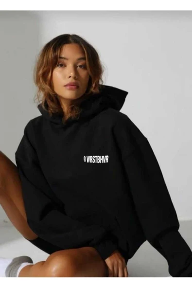 KOZİA OUTDOORS malkoçbey kapüşonlu baskılı oversize unisex sweatşhirt - Resim 6