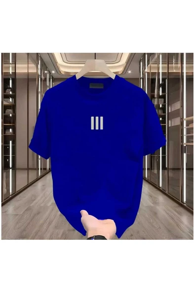 KOZİA OUTDOORS MALOÇBEY 3 çizgi baskılı oversize unisex basic o yaka t-şhirt - Resim 2