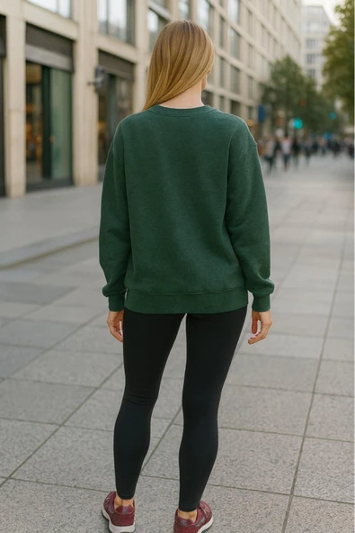 blackbonds Unisex renkli Baskılı Oversize Sweatshirt - Resim 4