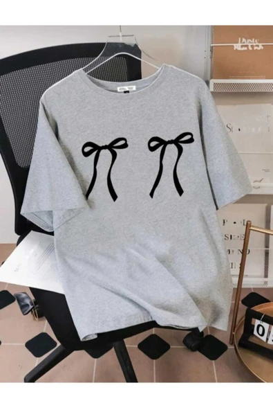 KOZİA OUTDOORS malkoçbey kurdela baskılı oversize unisex basic t-şhirt - Resim 3