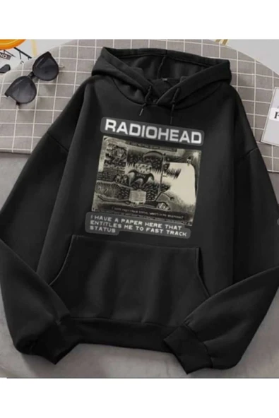 KOZİA OUTDOORS malkoçbey radiohead baskılı oversize unisex sweşhirt - Resim 2