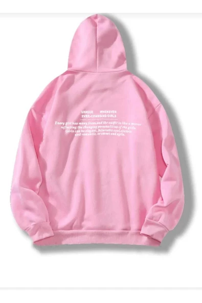 KOZİA OUTDOORS baskılı kapüşonlu unisex oversize sweatşhirt - Resim 6