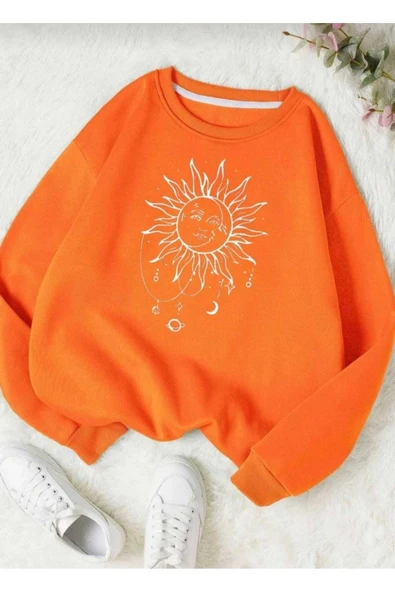 KOZİA OUTDOORS baskılı oyaka  unisex oversize sweatşhirt - Resim 3